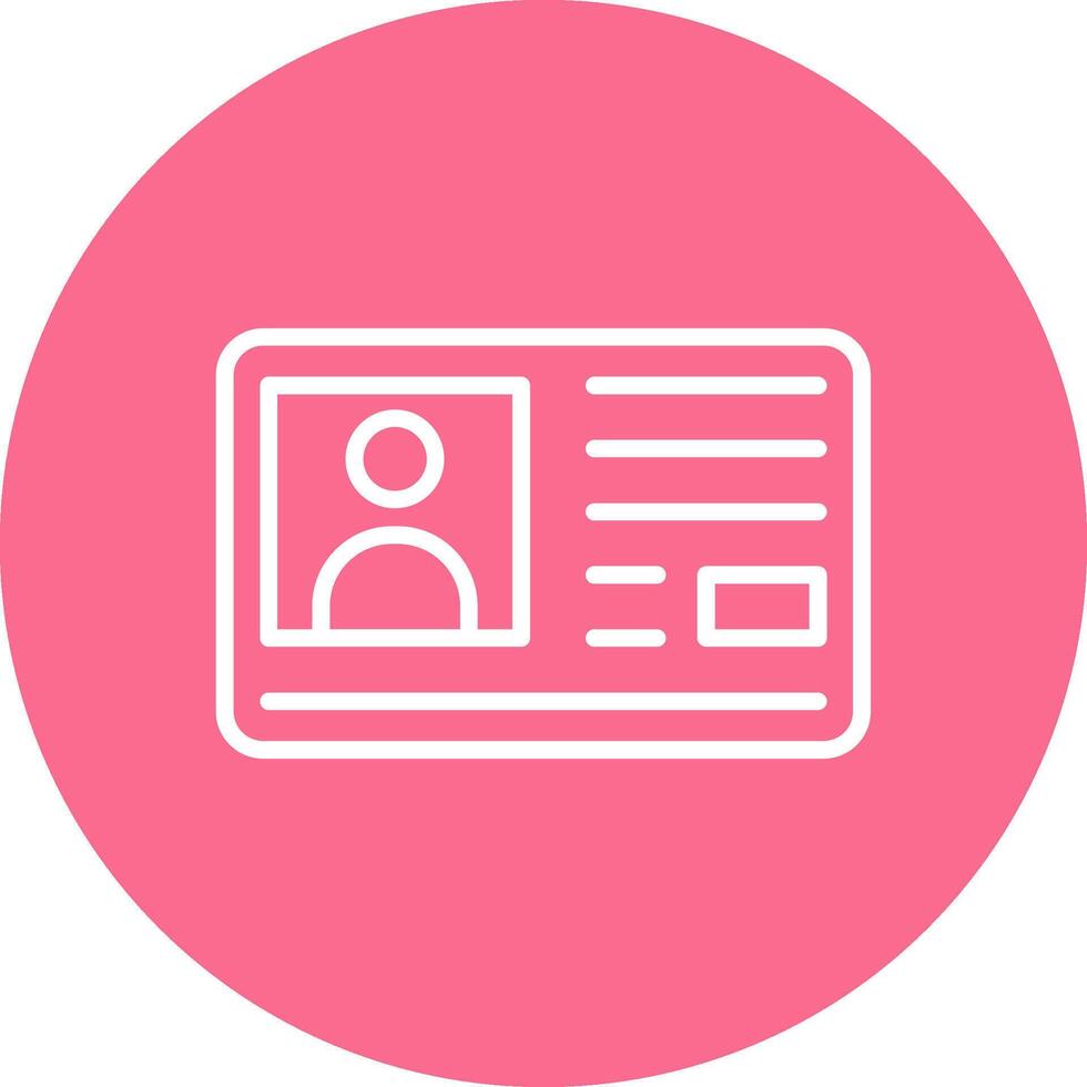 Id Card Clean Sketch Based Form vector