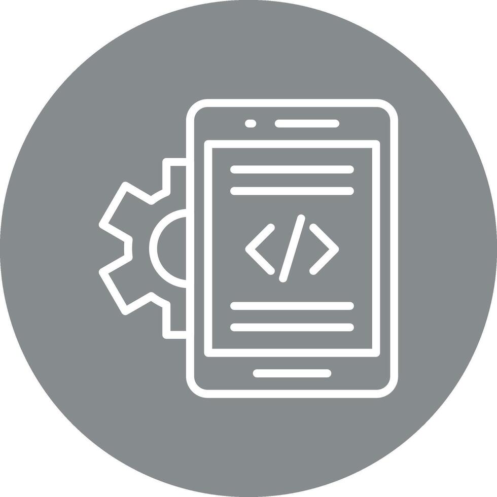 Mobile App Developer Web Style UI Graphic vector