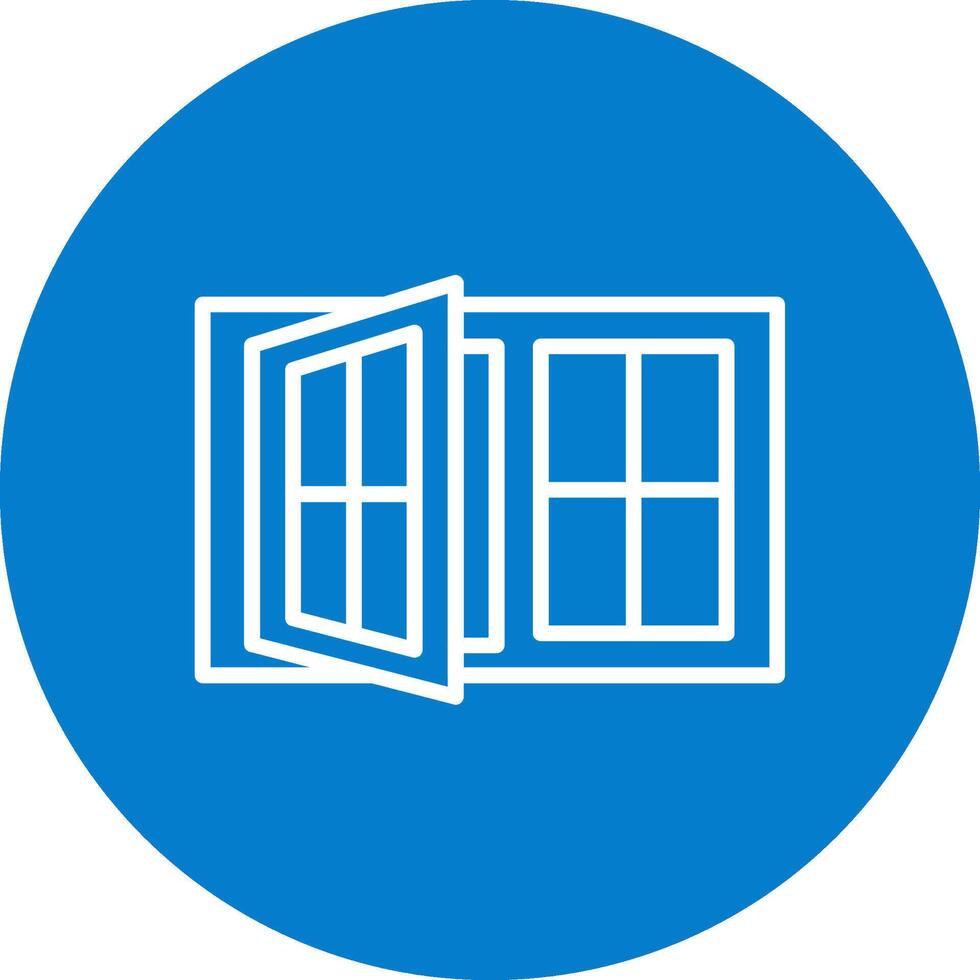 Window Case Sharp Linear Design Mark vector