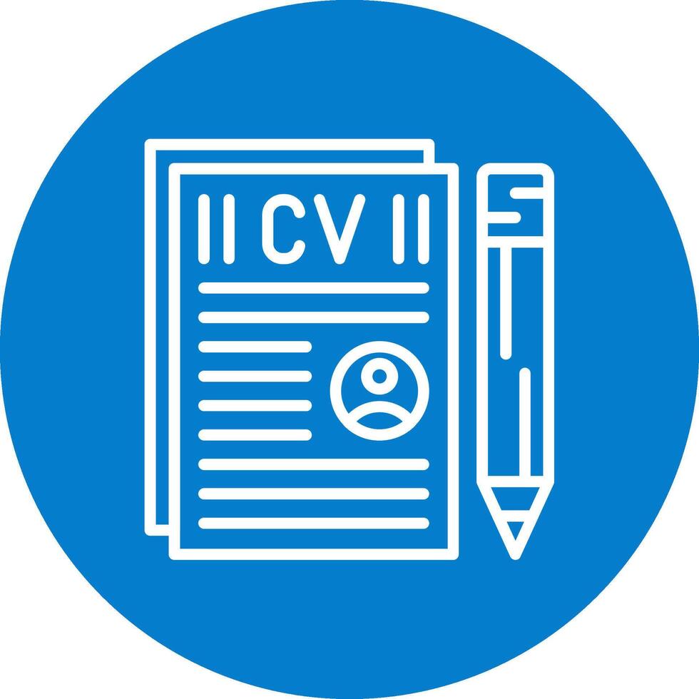 Curriculum Vitae App Focused Graphic Design vector