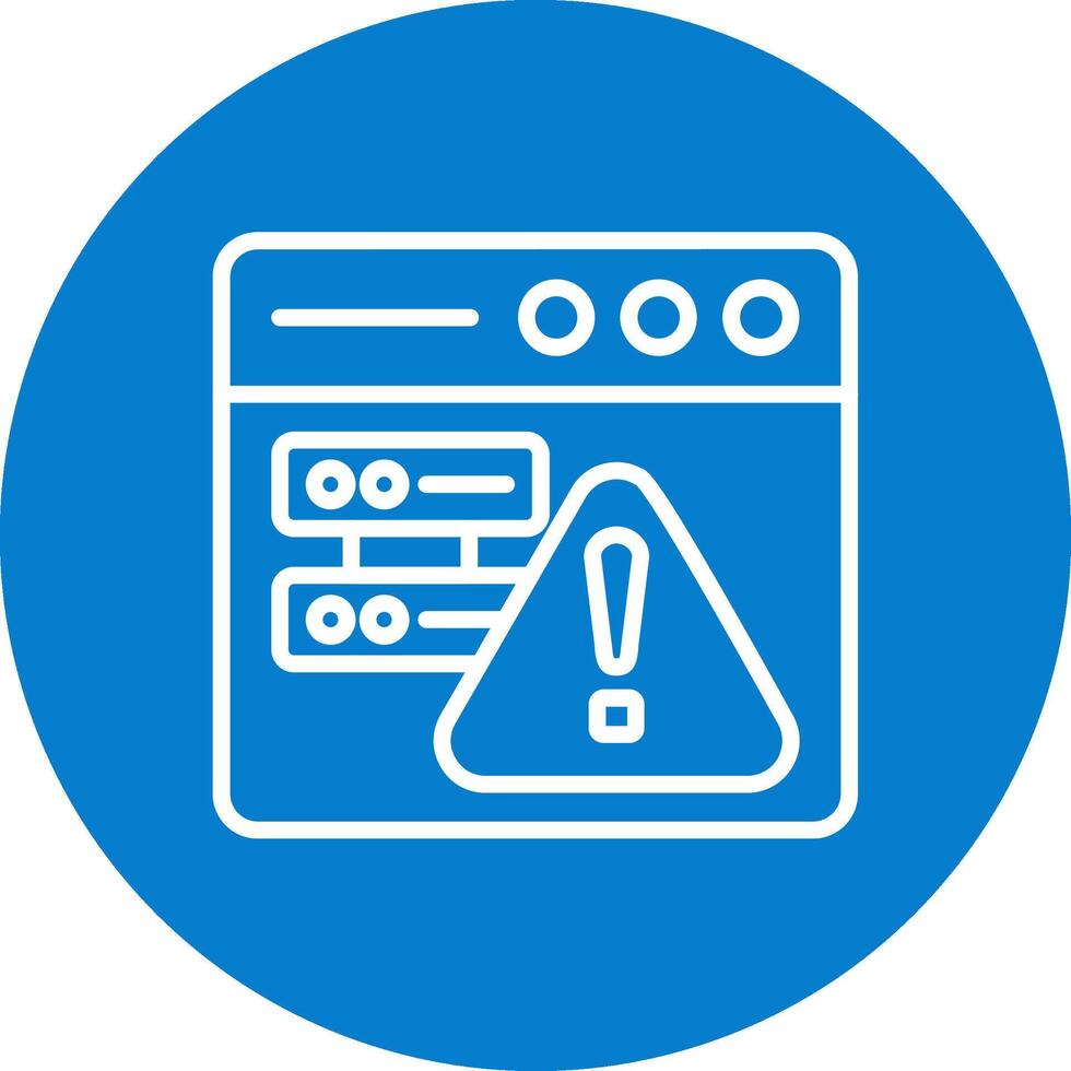 Warning Clean Flat Symbol vector