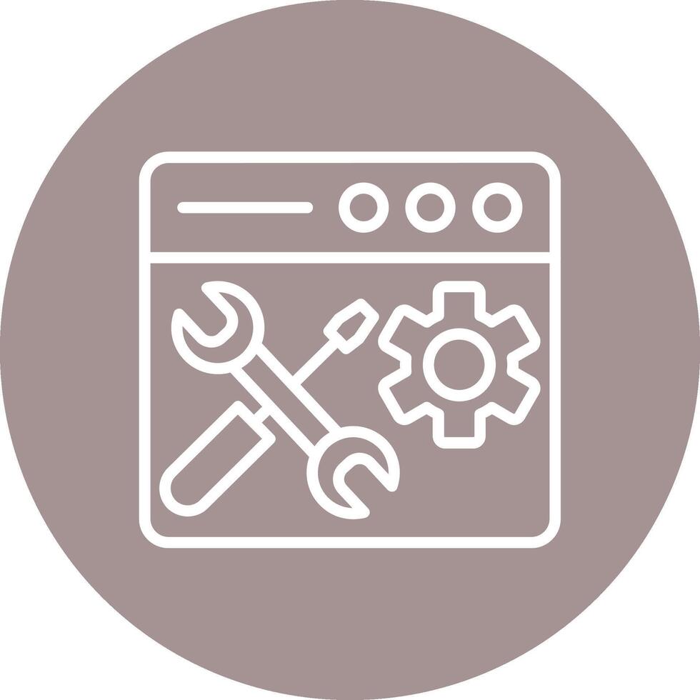 Maintenance Clean Minimal UI Concept vector