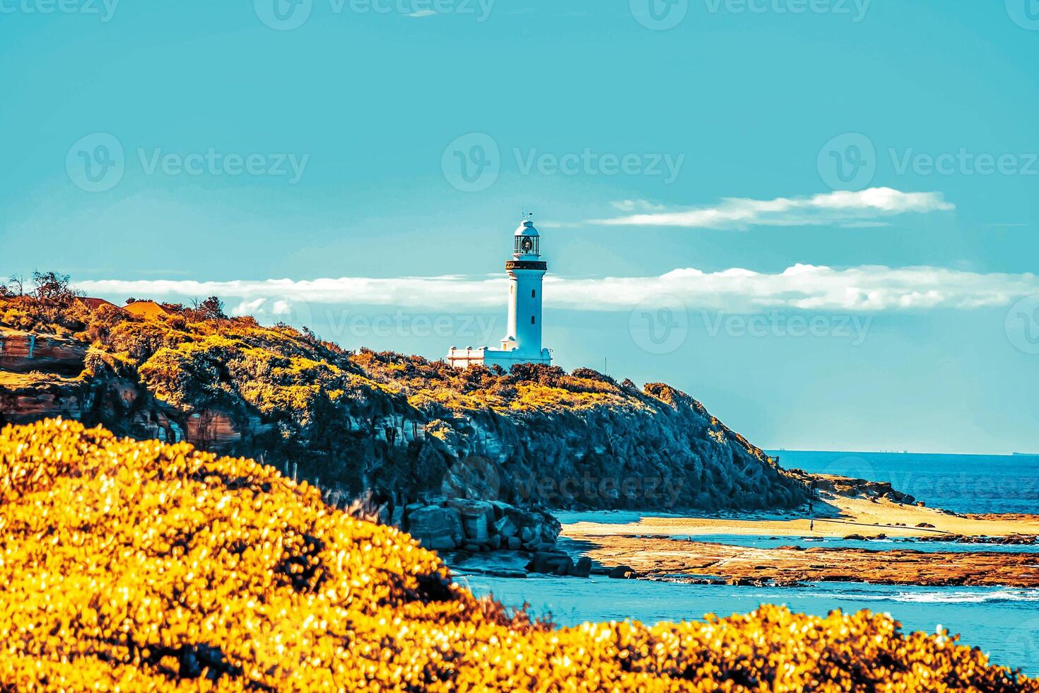 Lighthouse Ocean Cliff photo