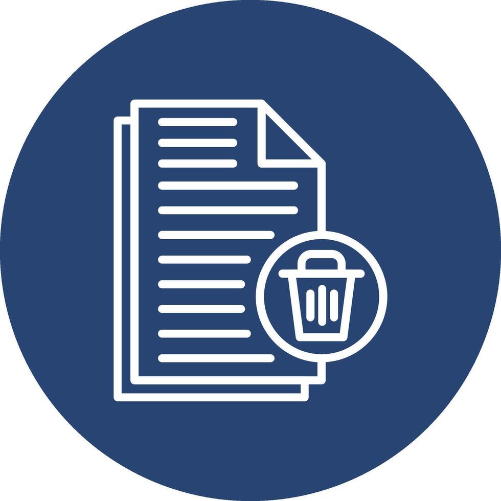Delete File Modern App Interface Badge vector