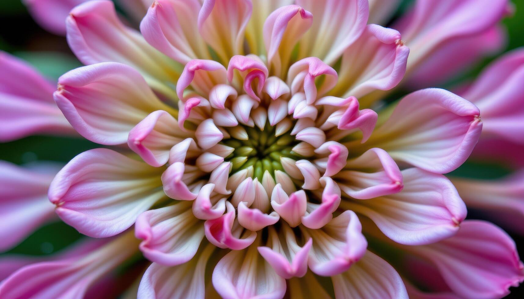 close up view of a cockscomb flower with convoluted magenta petals resembling a brain like structure. photo