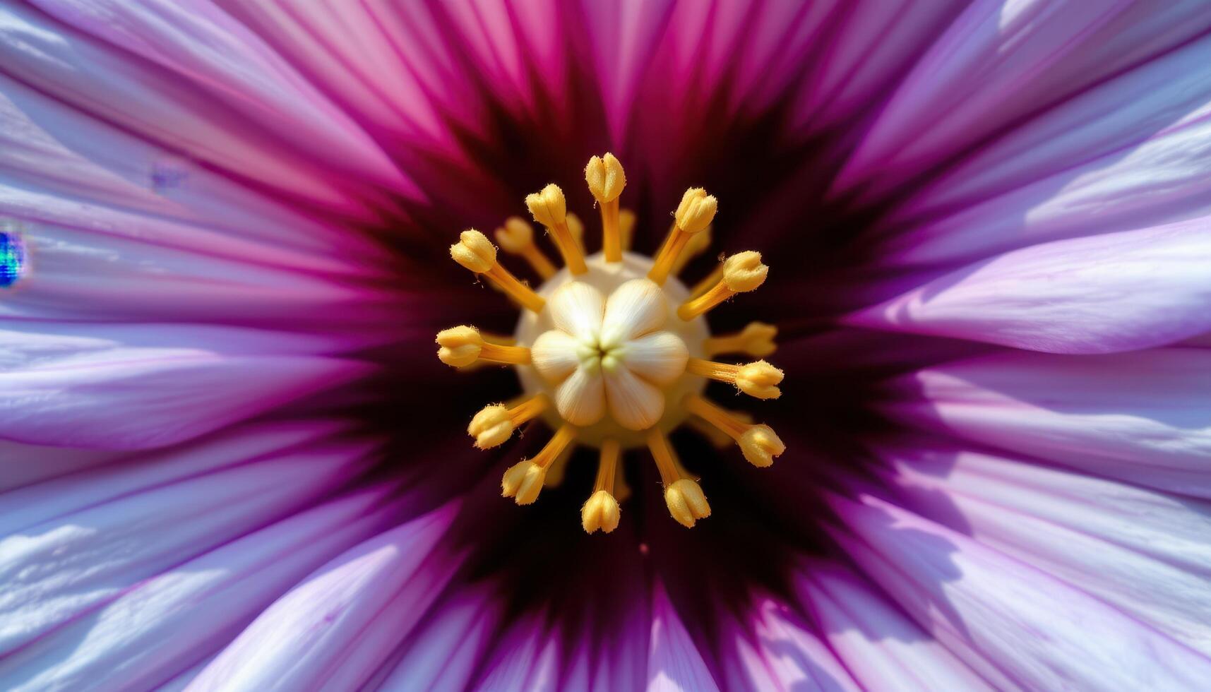 close up view of a balloon flower just before opening, resembling an inflated bud. photo
