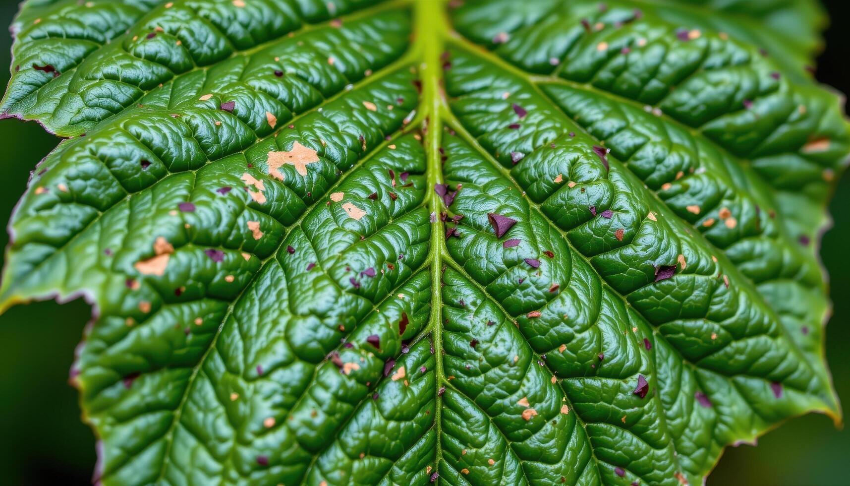 close up view of a sycamore leaf with its broad lobes stretching outward and speckled with early signs of fall. photo