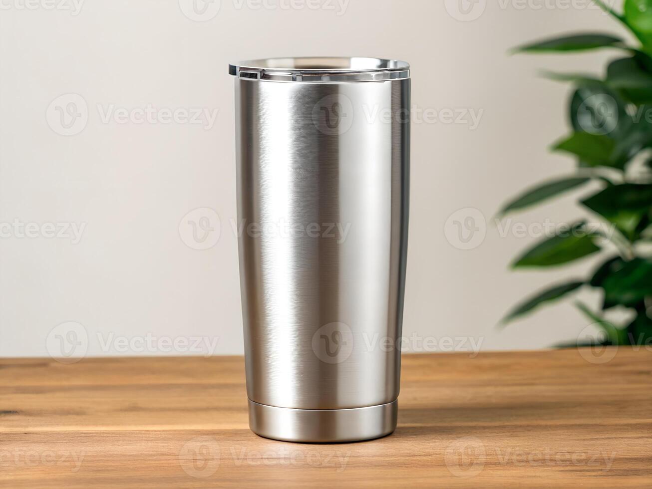 Tumbler on Wooden Table photo
