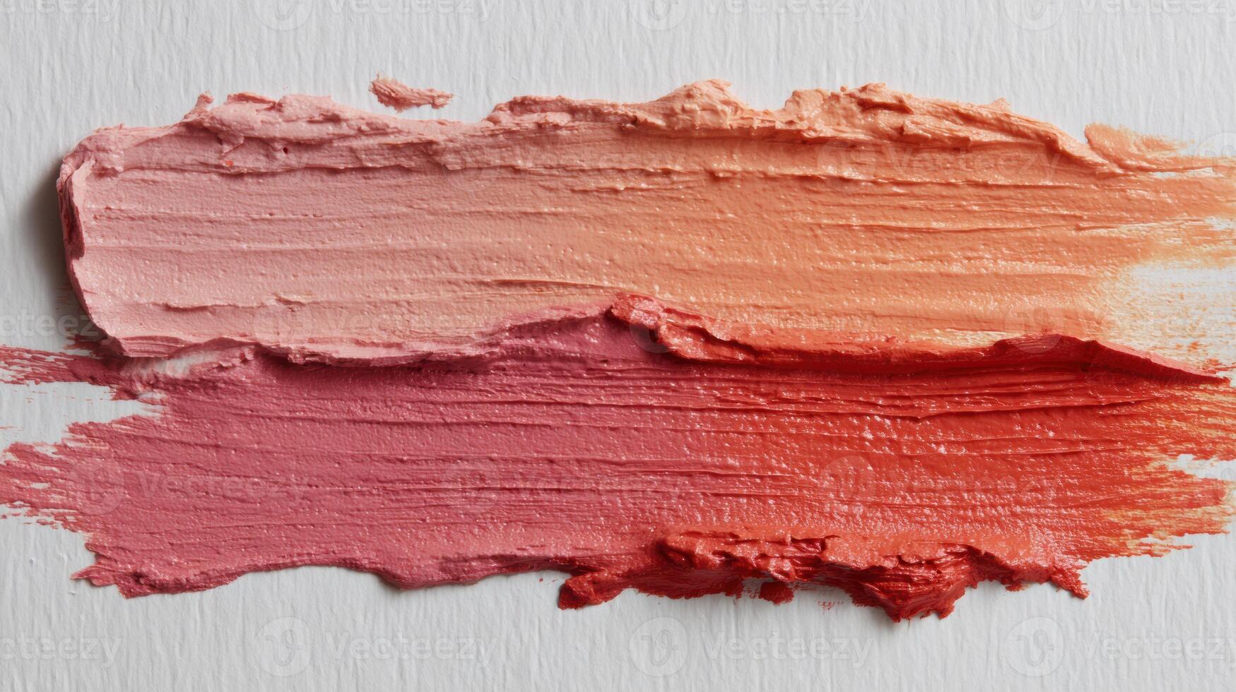 Neutral Tone Matte Clay Smear Texture With Pink and Orange Gradient Showcasing Artistic Application photo