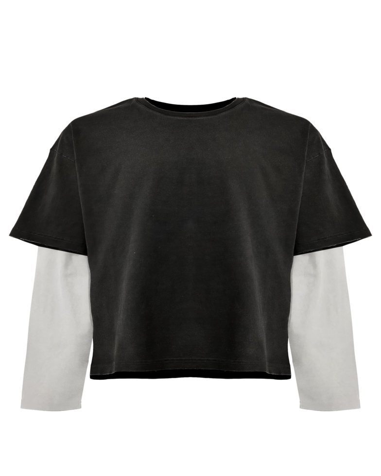 Double Layer Oversize Longsleeve Mockup png