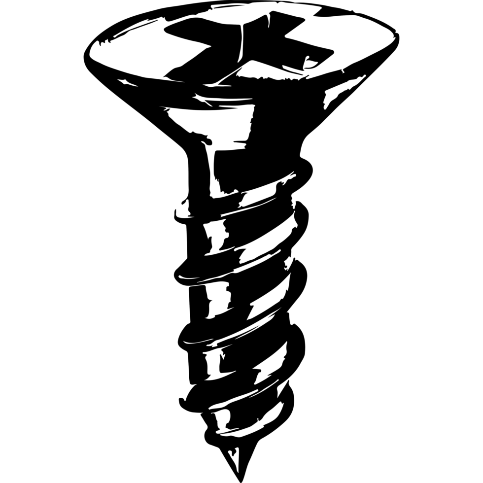 Screw Silhoutte Transparent png