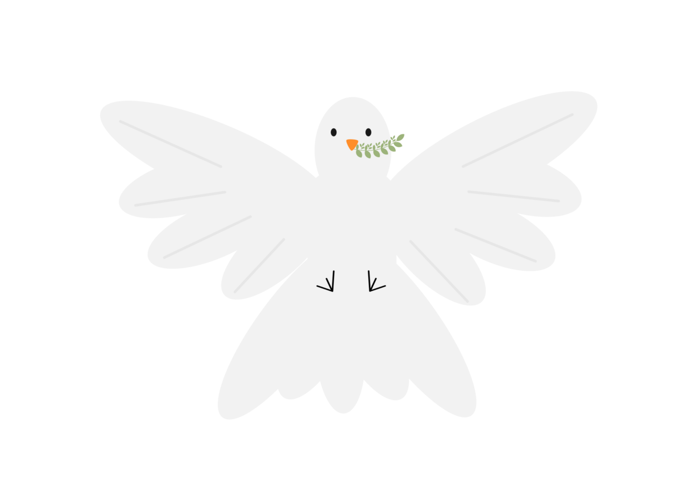 Beautiful dove of peace. png