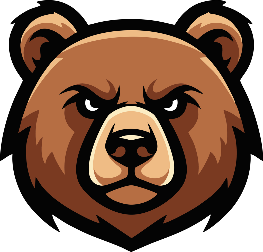 Street Bear Mascot Logo Urban Animal Face Design png