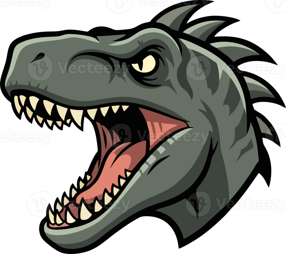 Raptor Head Mascot Flat eSports Logo png