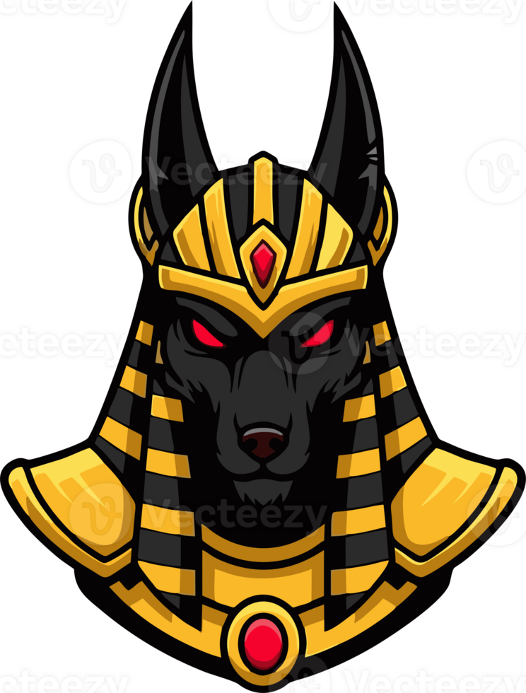 Savage Jackal Mascot Logo Warrior Dog Flat png