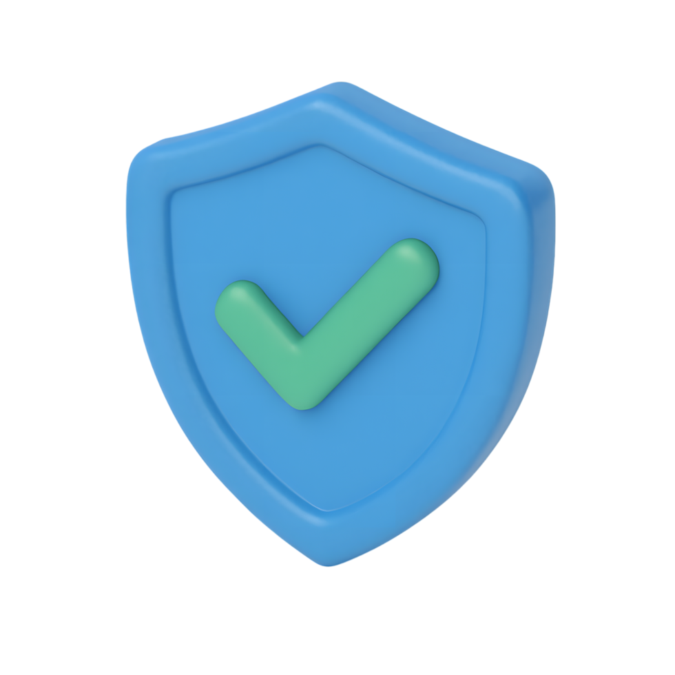 Shield with check mark symbolizing security and protection png