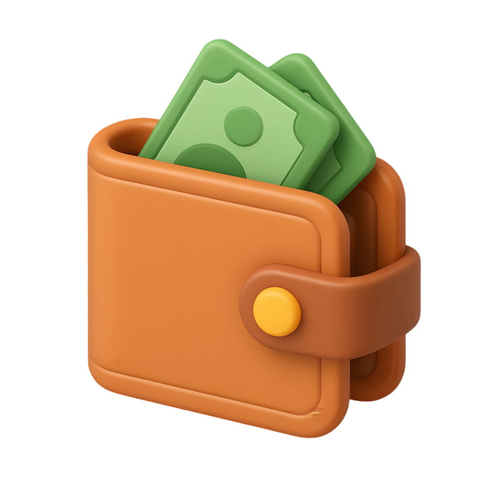 Wallet with Cash png