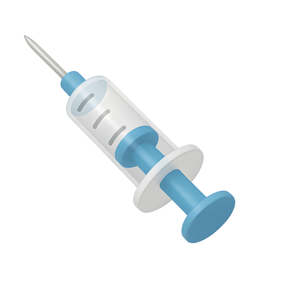 Syringe medical tool for injection and vaccination png