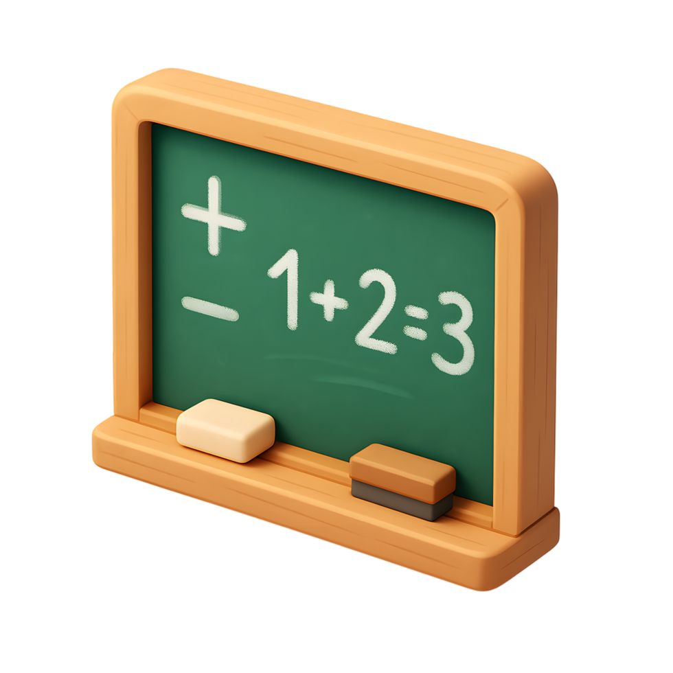 Chalkboard with Math Equation png