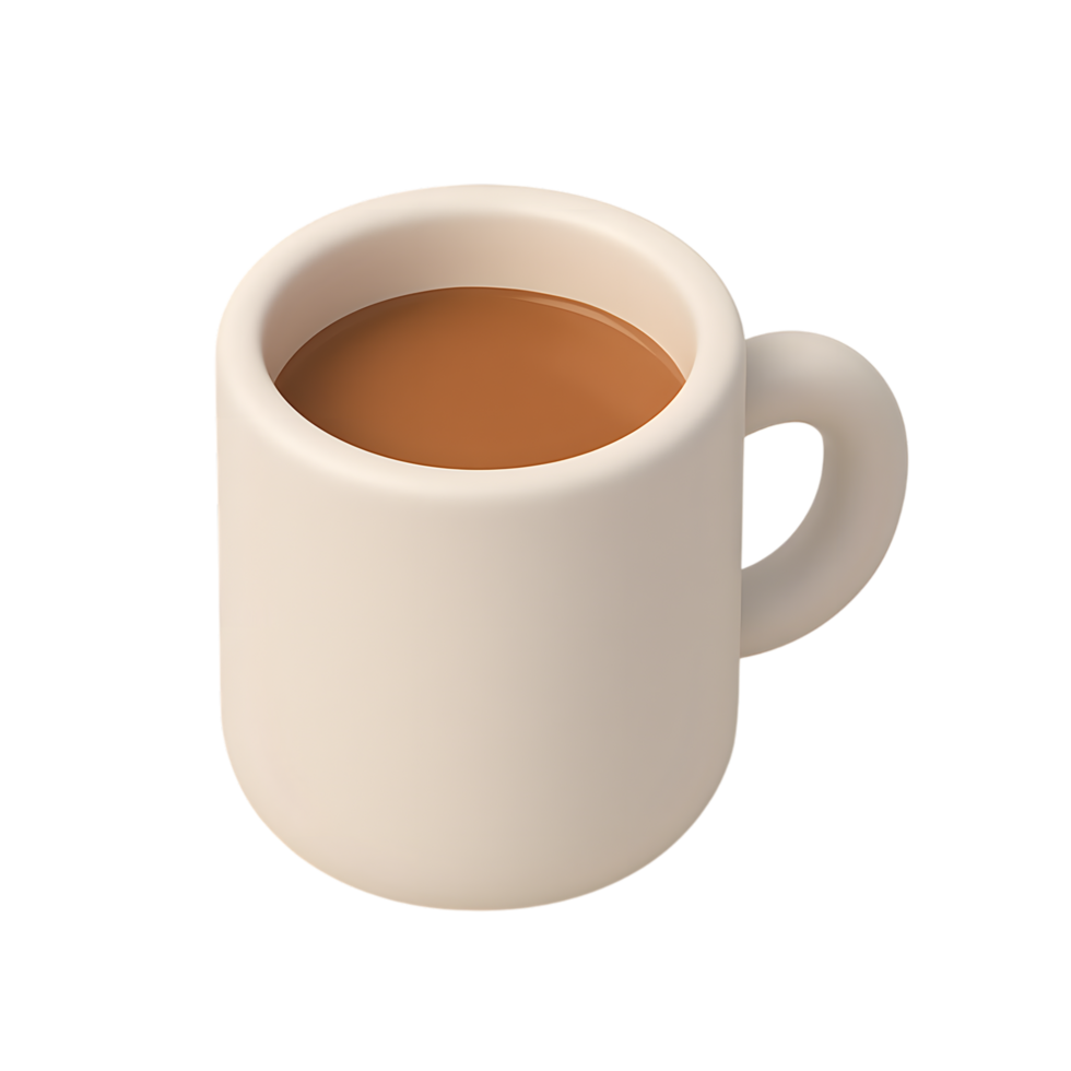 Coffee Mug Filled with Hot Beverage png