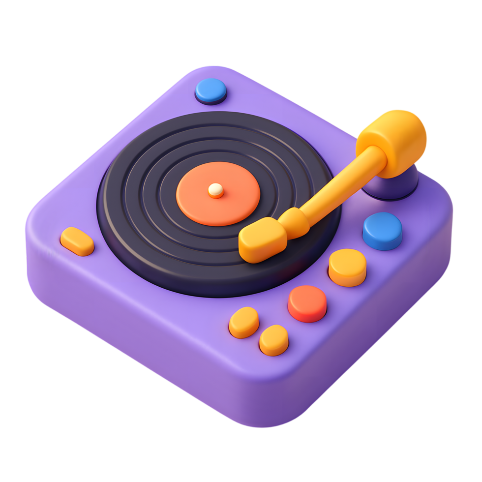 Turntable Music Player for Kids png