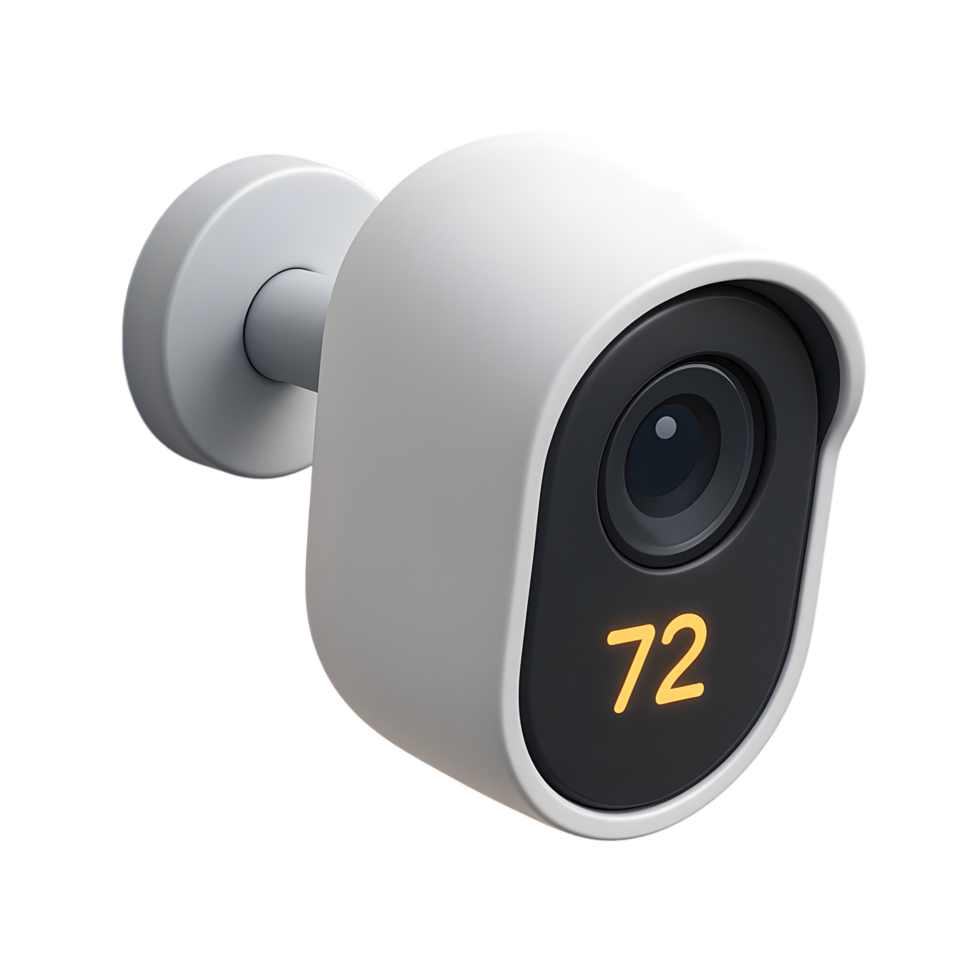 Security camera with digital display for home monitoring png