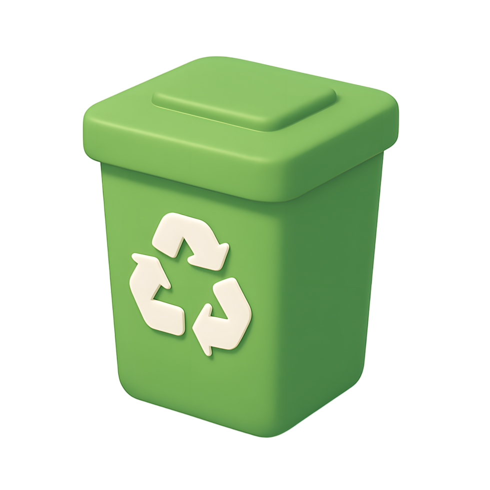 Recycling symbol with green color png
