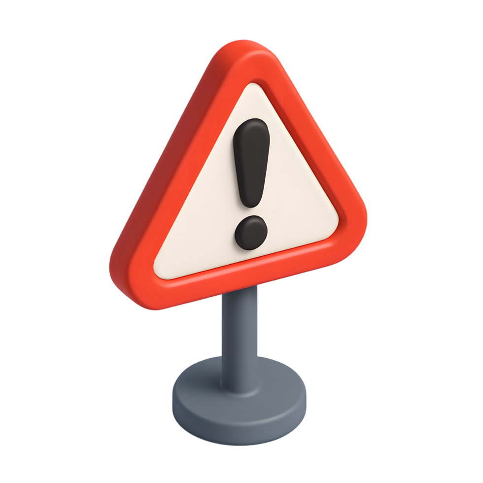 Warning sign alert caution hazard safety png
