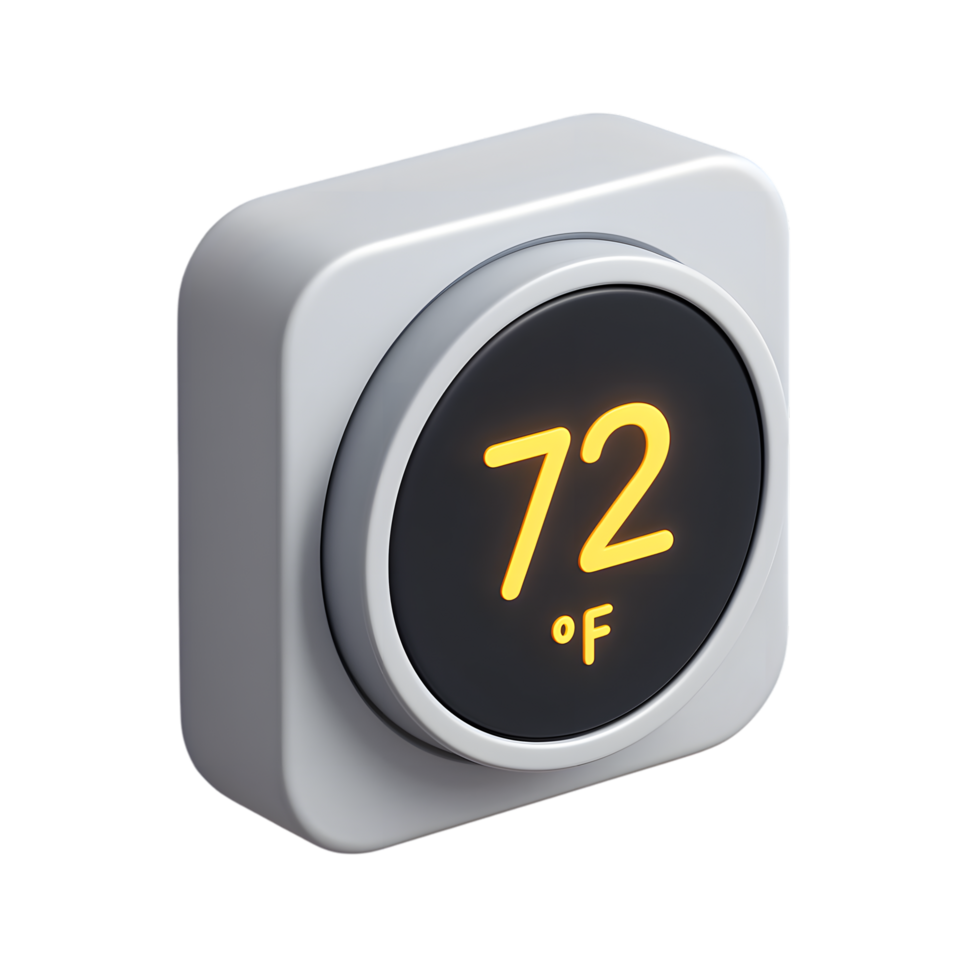 Thermostat Display Showing Temperature png