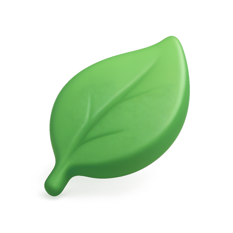 Green leaf nature fresh vibrant healthy natural png