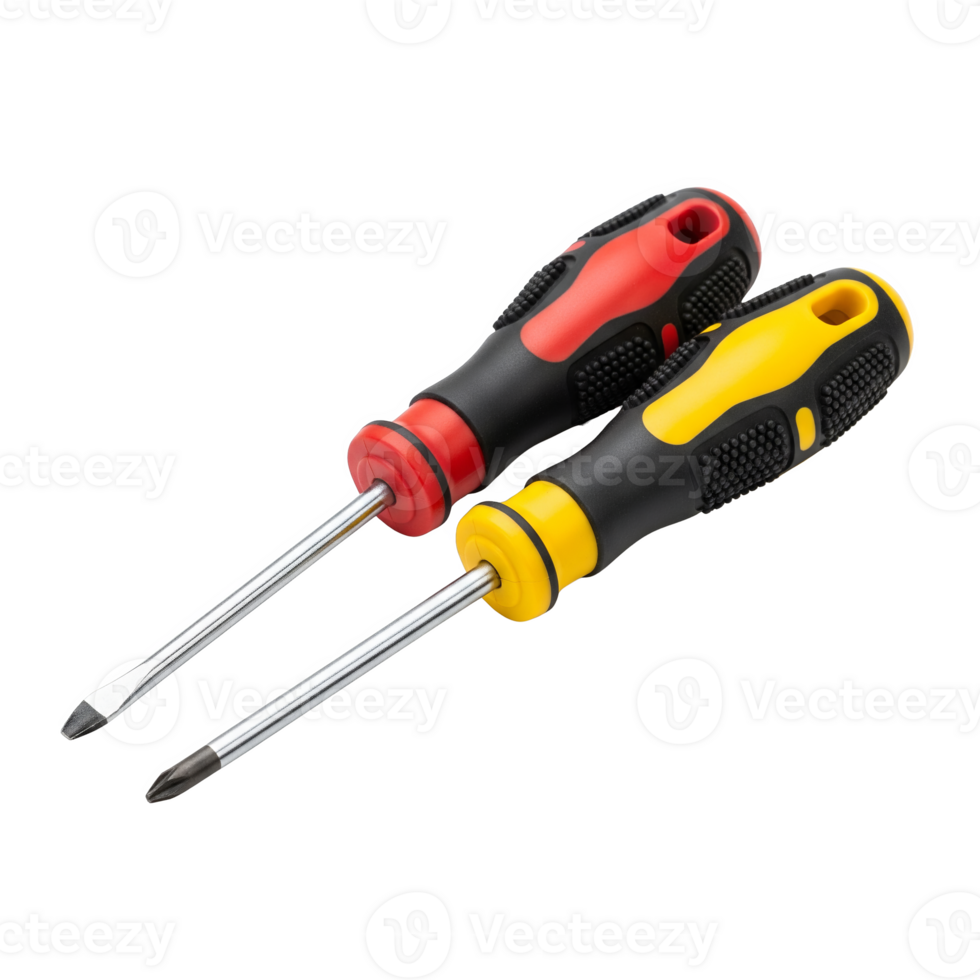 Two screwdrivers isolated on transparent background png