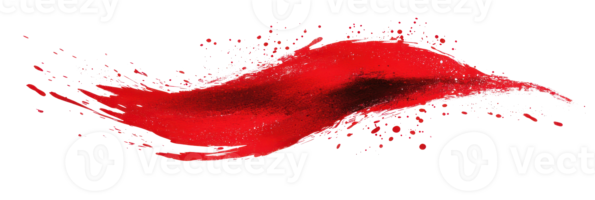 Bold red paint splash on a white background creating vivid artistic expression png