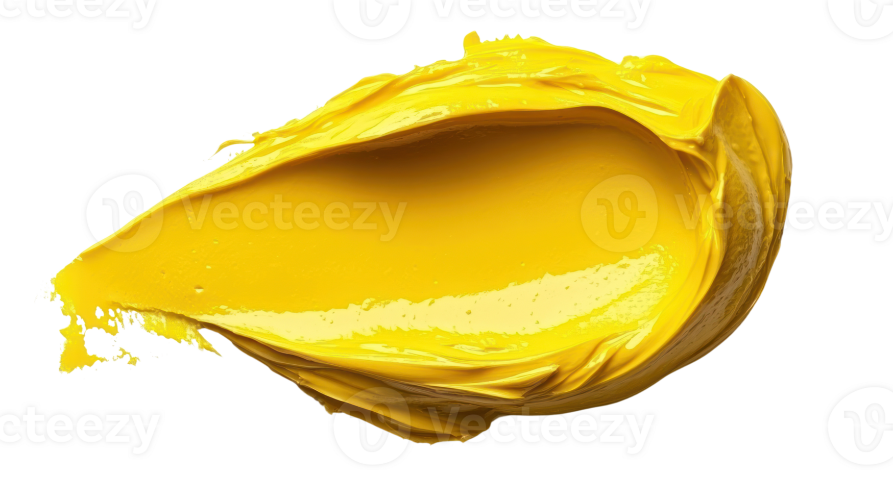 Bright yellow paint spread across a surface for artistic applications and creative projects png