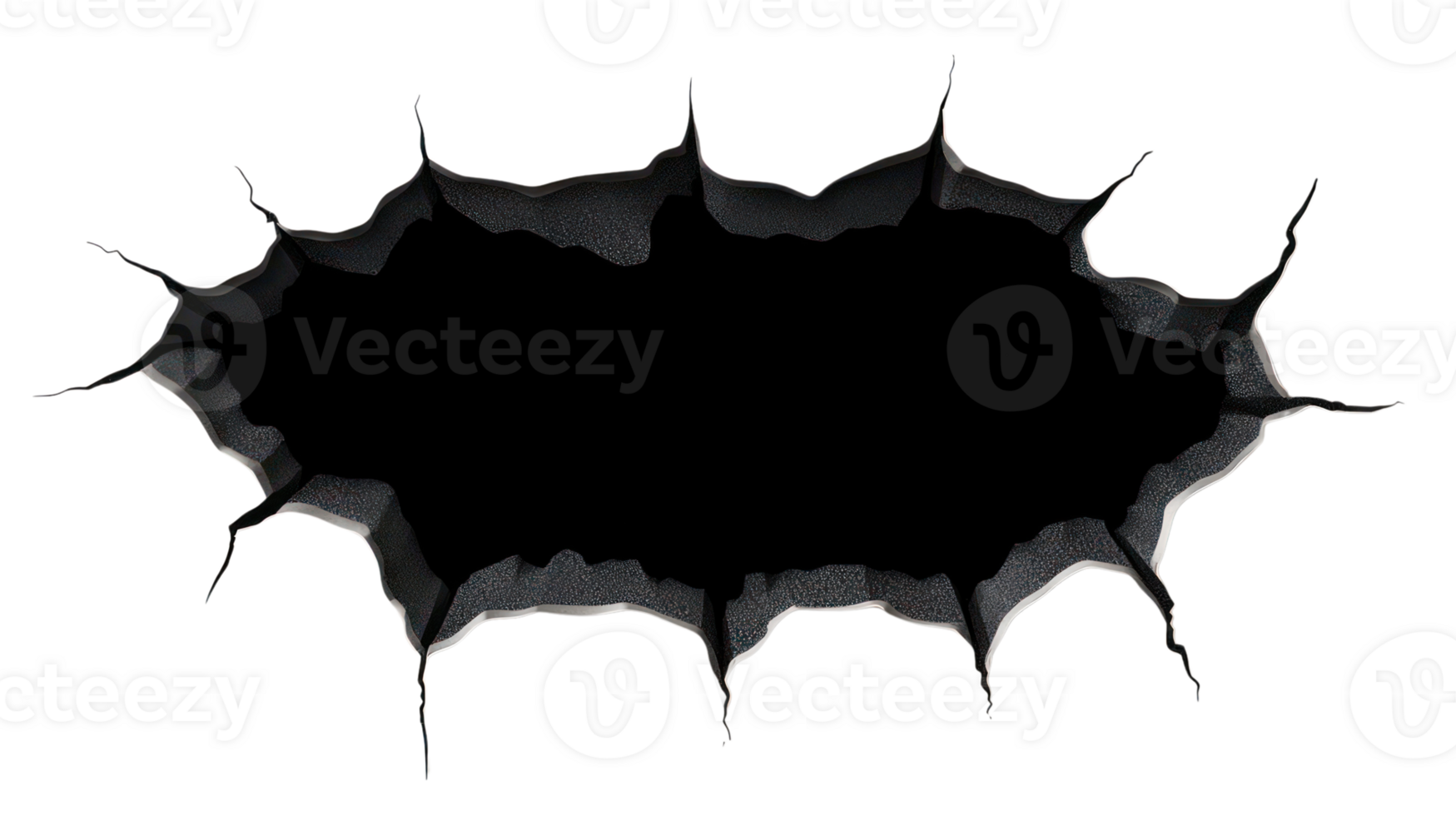 Creative black torn paper effect with edges for artistic design and backgrounds png