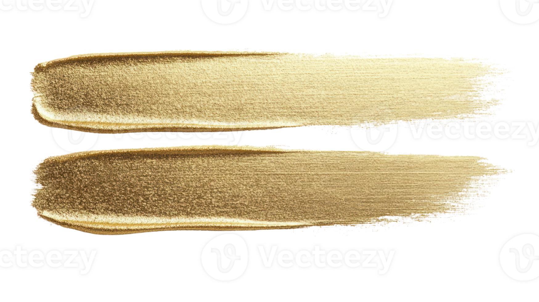 Golden paint strokes on a white background perfect for creative design and artistic projects png