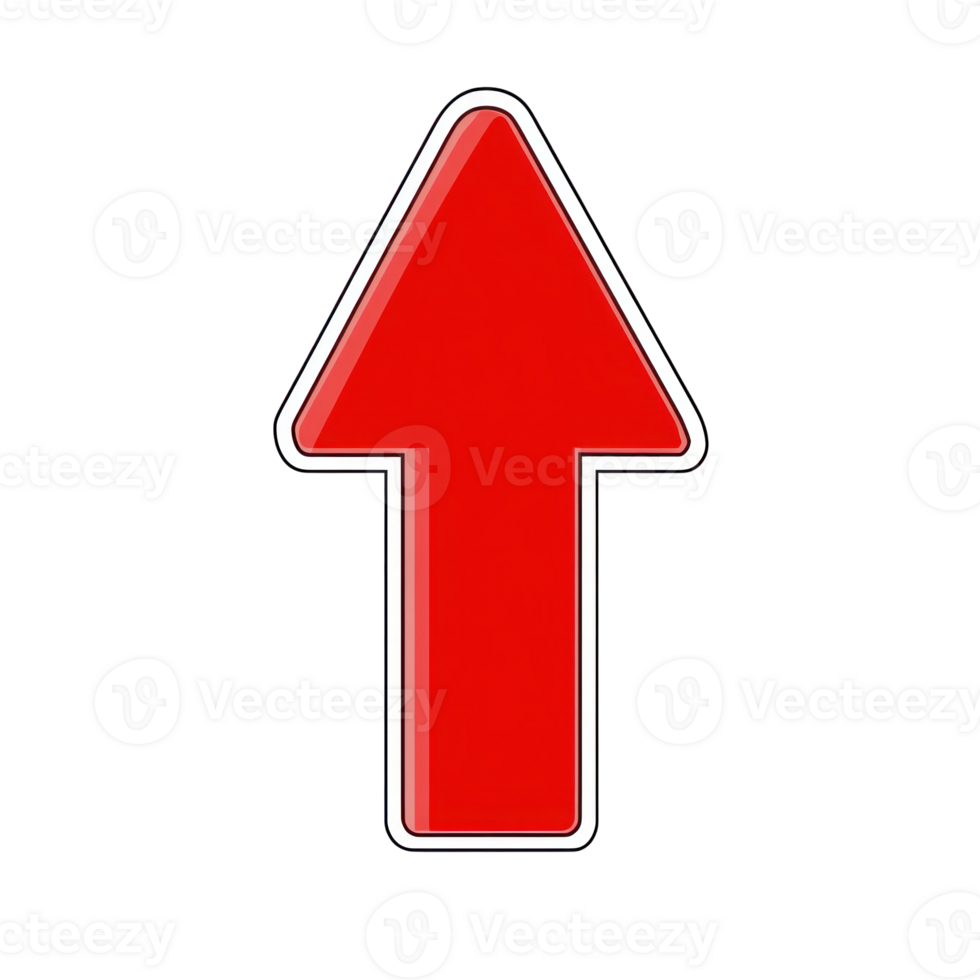 Direction symbol pointing upwards, ideal for indicating movement or elevation in various contexts png