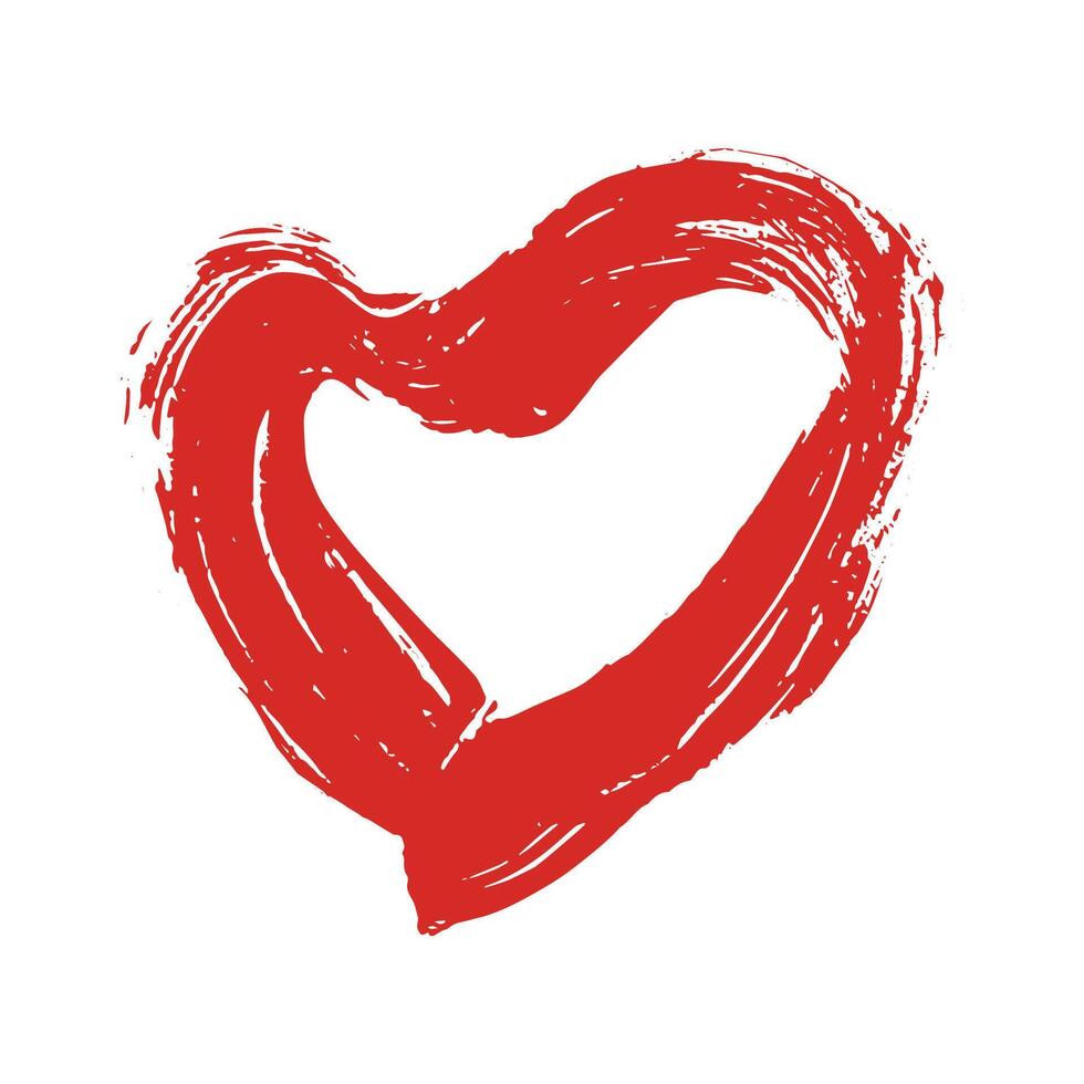 Simple twenty-two hand drawn heart drawing illustration Scribble heart doodle Love clipart vector