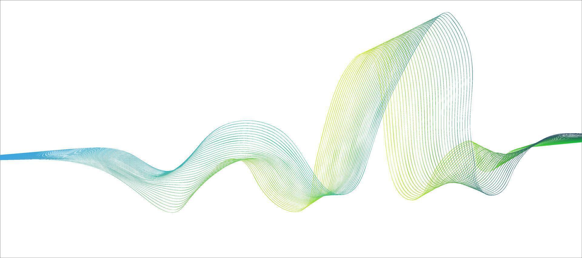 Abstract wave patterns in soft blue and green colors creating a delicate design for modern decor vector