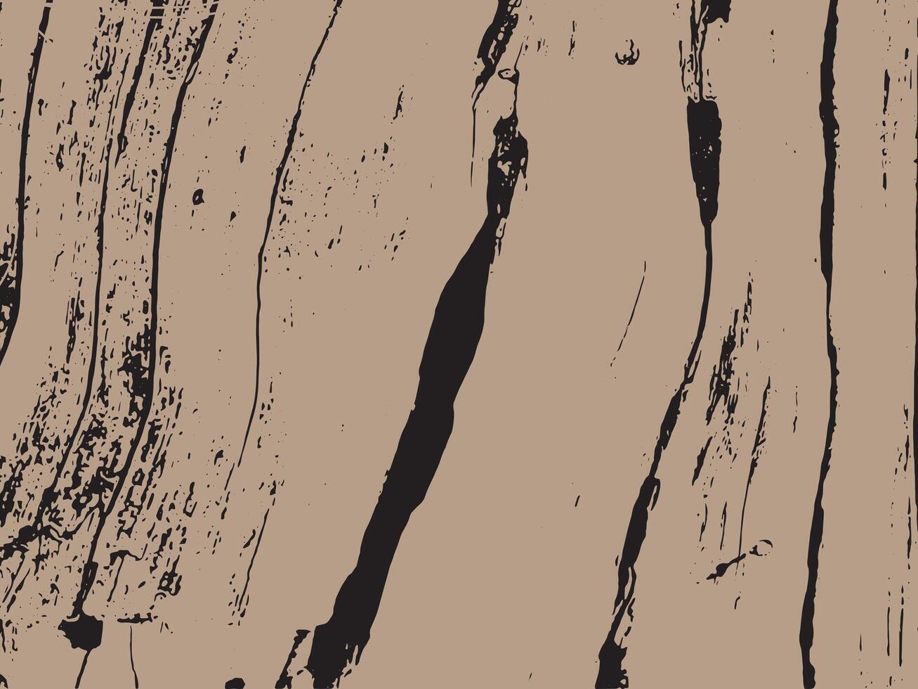 Abstract textured background with organic black lines and splatters on a muted tan canvas silhouette vector