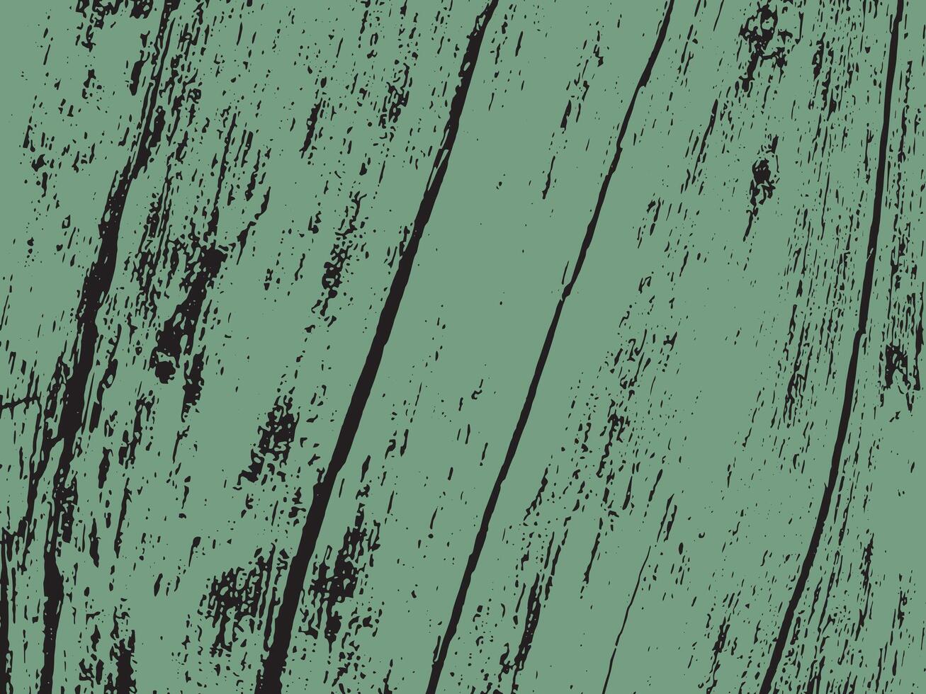 Textured green background with abstract black splatter and diagonal lines silhouette vector