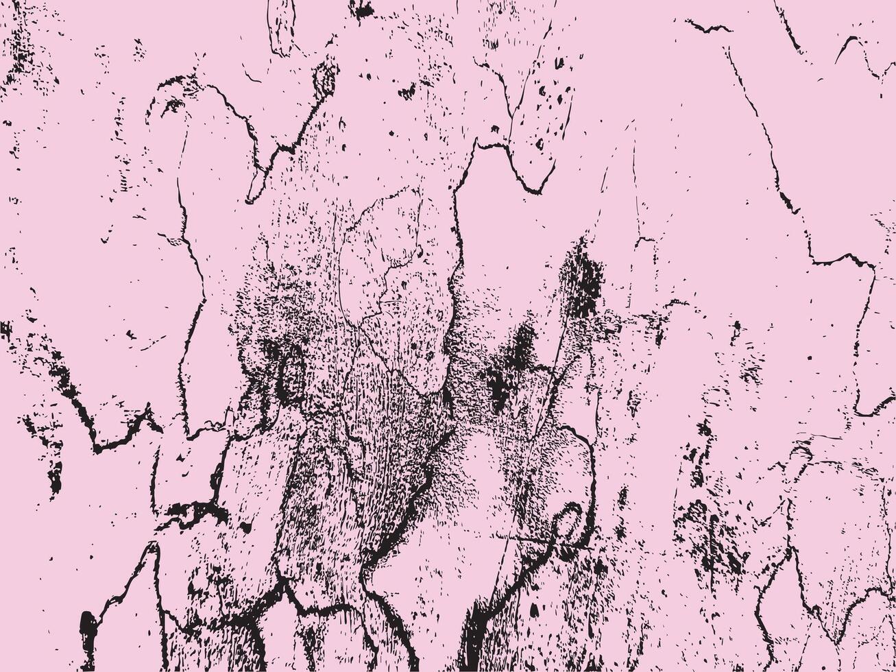 Abstract Pink and Black Crackle Texture Silhouette vector