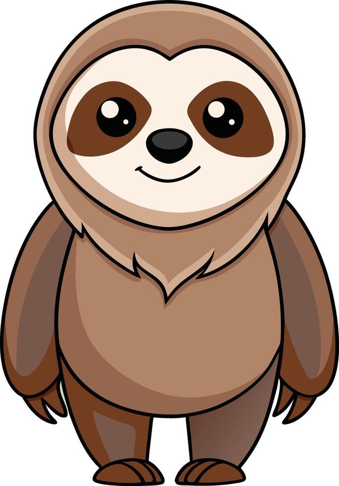 Sloth clip art cartoon vector