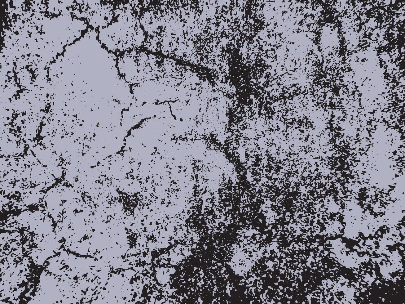 Textured abstract background with a distressed cracked pattern in a stark black and light grey silhouette vector