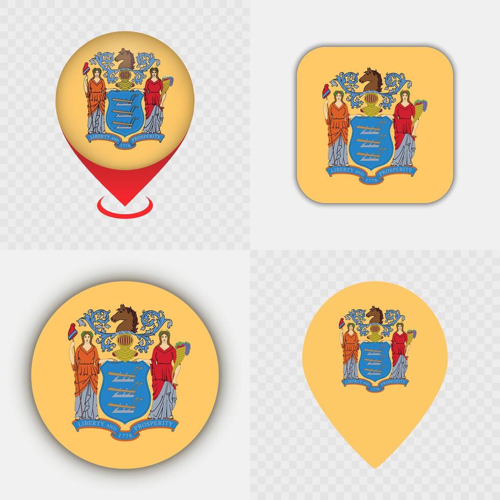 New Jersey state seal illustrations vector