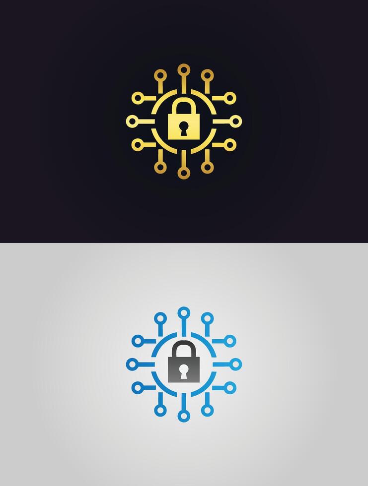 Cyber security logo vector