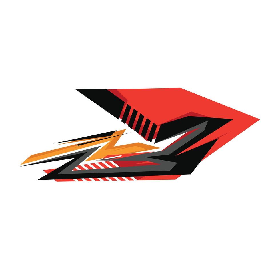 livery decal design for rally car background wrap vector