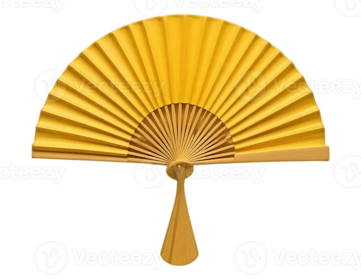Elegant Golden Hand Fan A Traditional Accessory png