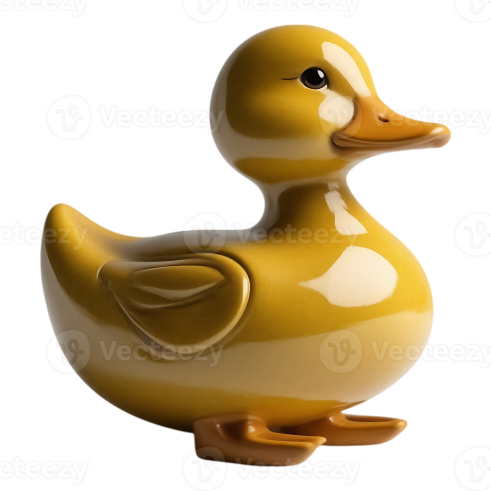 Charming 3D Cartoon Duck Toy png