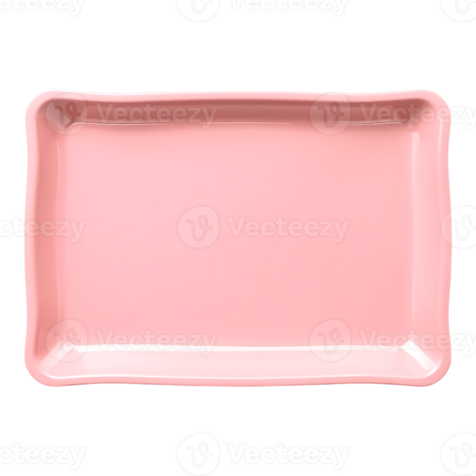 Pink Rectangular Tray png
