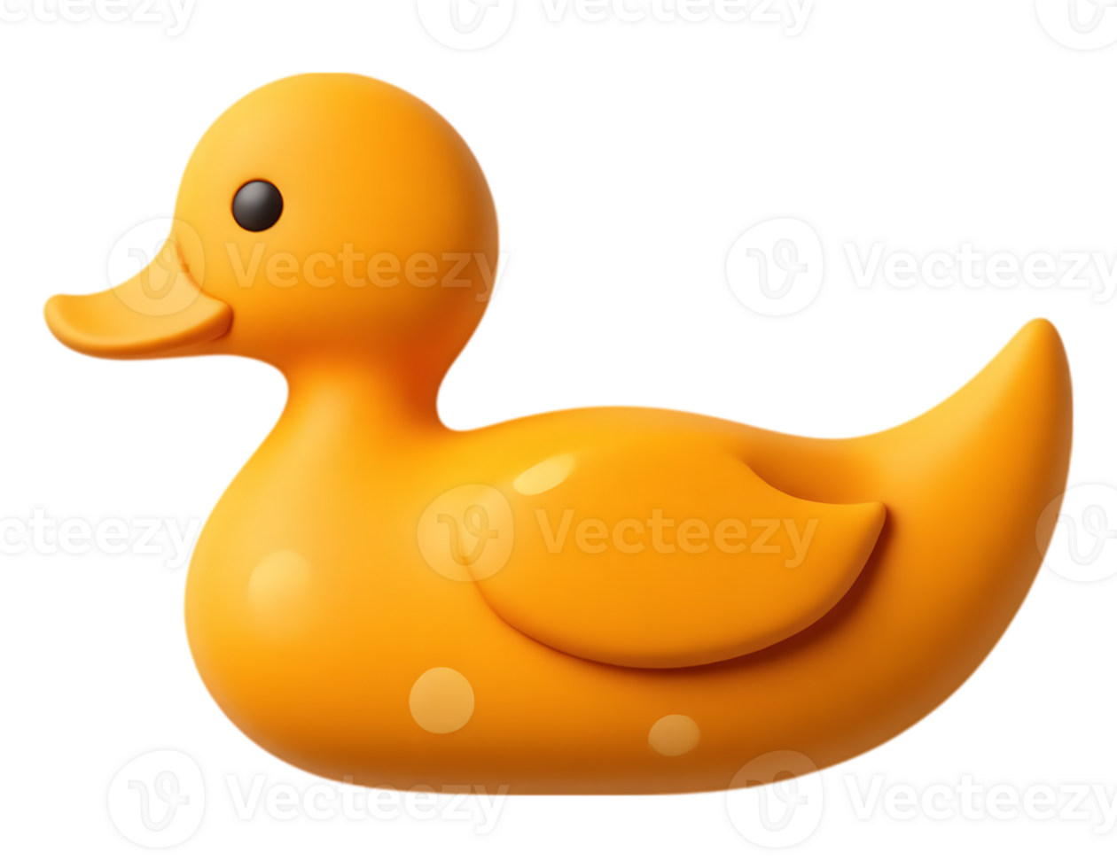 3D Cartoon Rubber Duck png